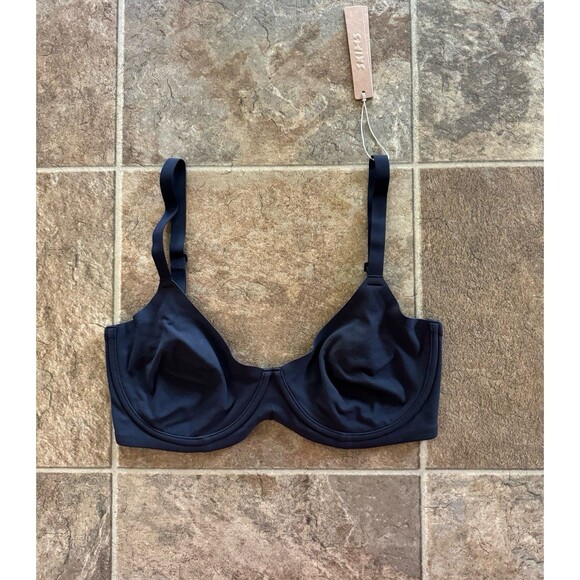 Skims Fits Everybody Unlined Demi Bra Onyx Size 34DD - Picture 2 of 10